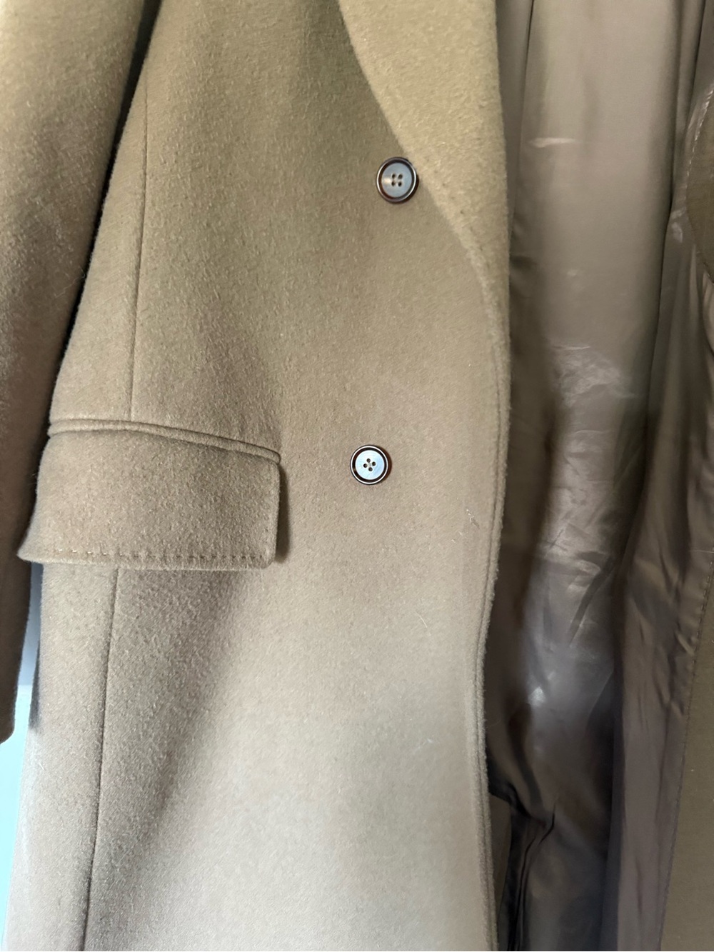 Italian wool Double breasted coat - Picture 5 of 9